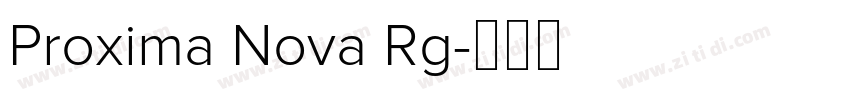 Proxima Nova Rg字体转换